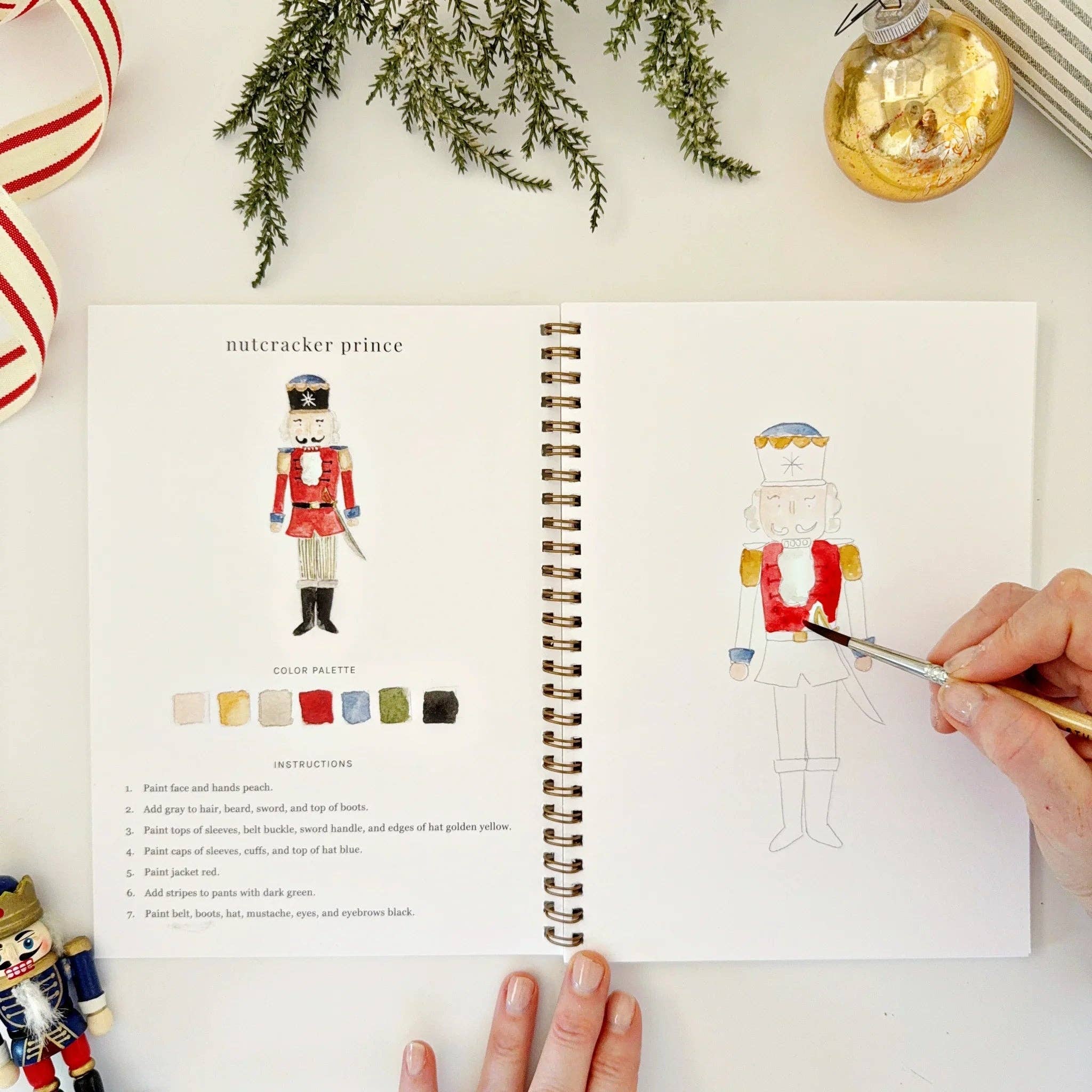 emily lex studio - Nutcracker watercolor workbook - Gaines Jewelers