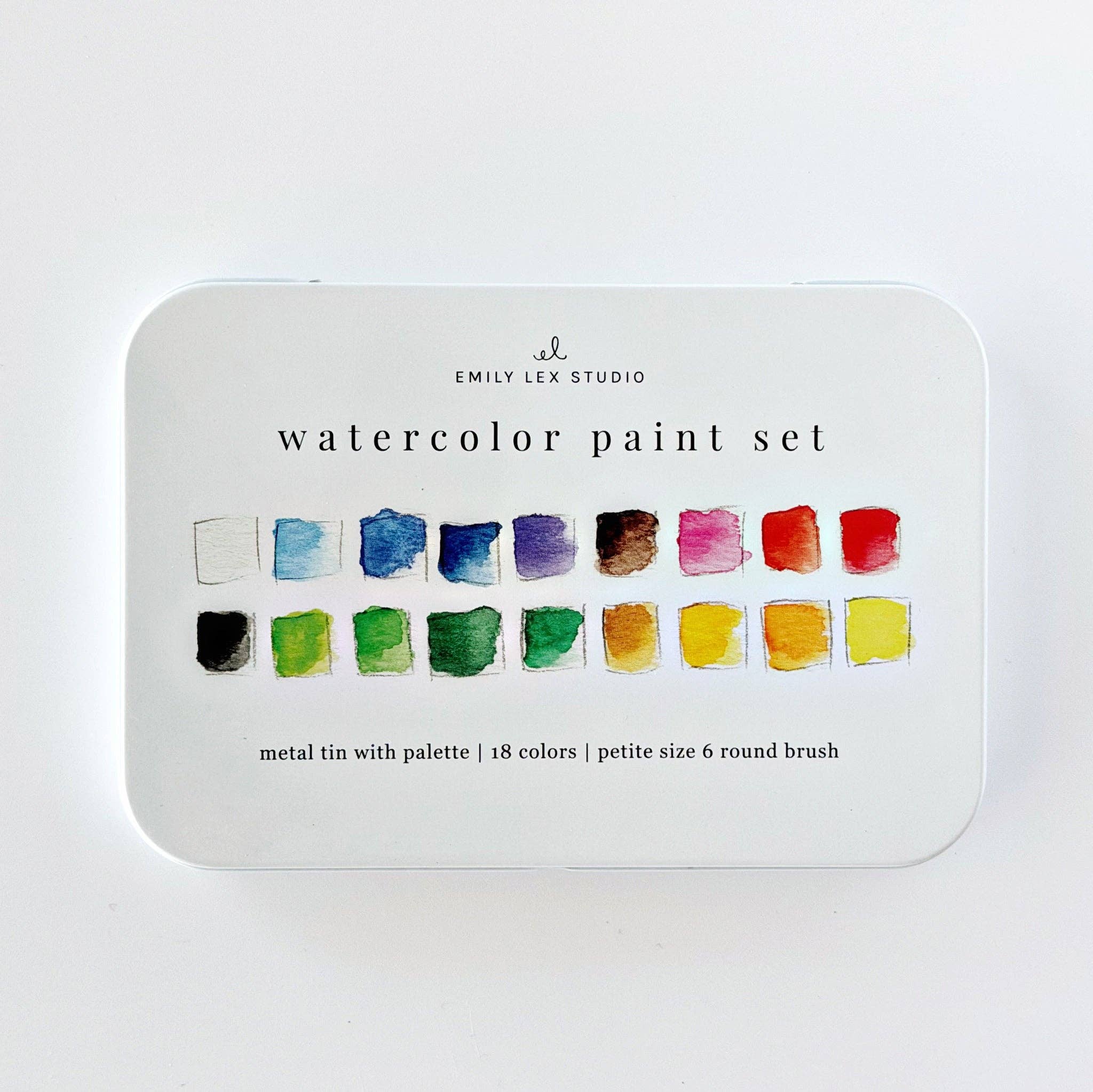emily lex studio - Watercolor paint set 18 colors with brush - Gaines Jewelers
