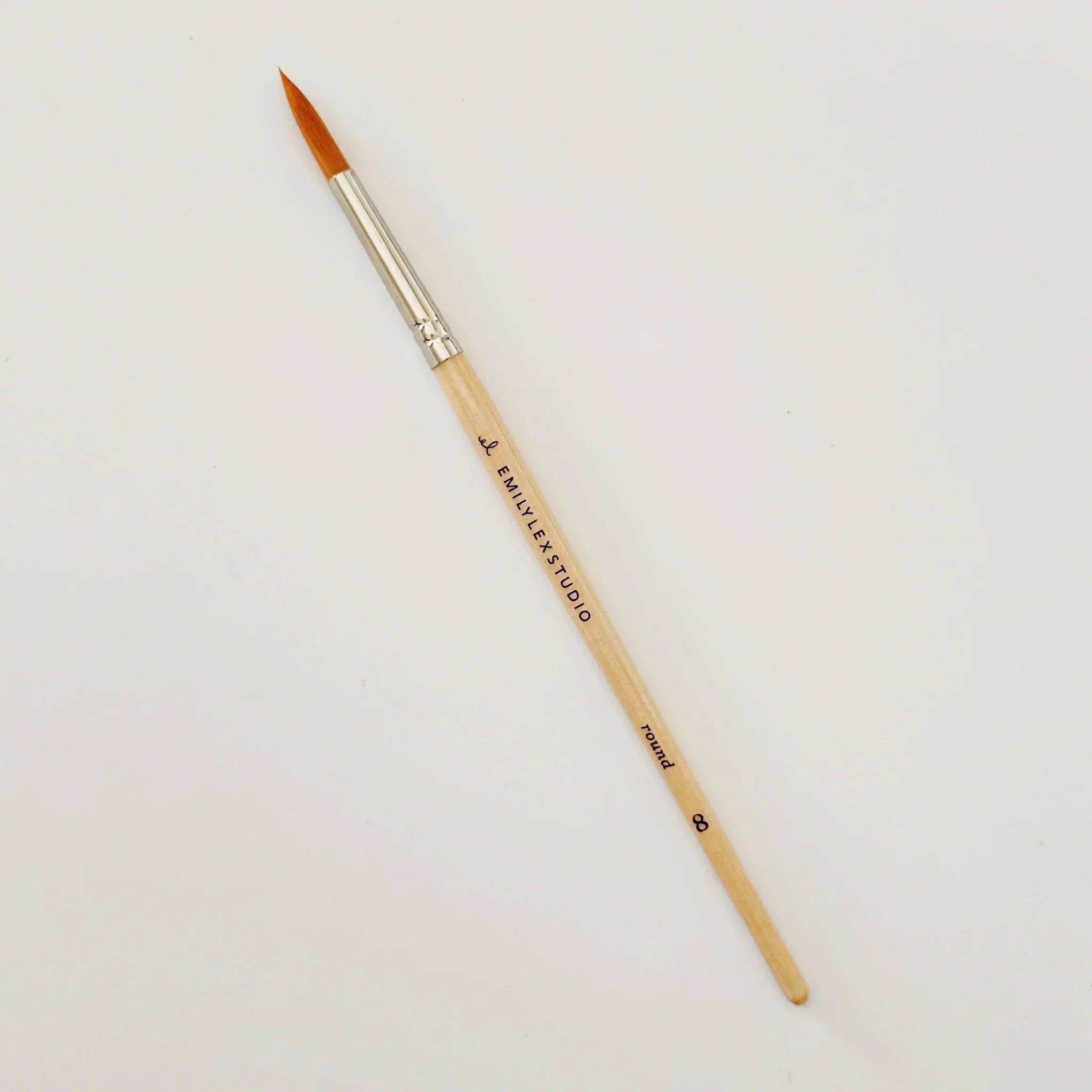 emily lex studio - Watercolor paintbrush set of five wood brushes - Gaines Jewelers