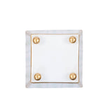 Emma Stripe Enameled Square Cachepot Planter - Blue & Green - 4 inch - Jaye's Studio - Gaines Jewelers
