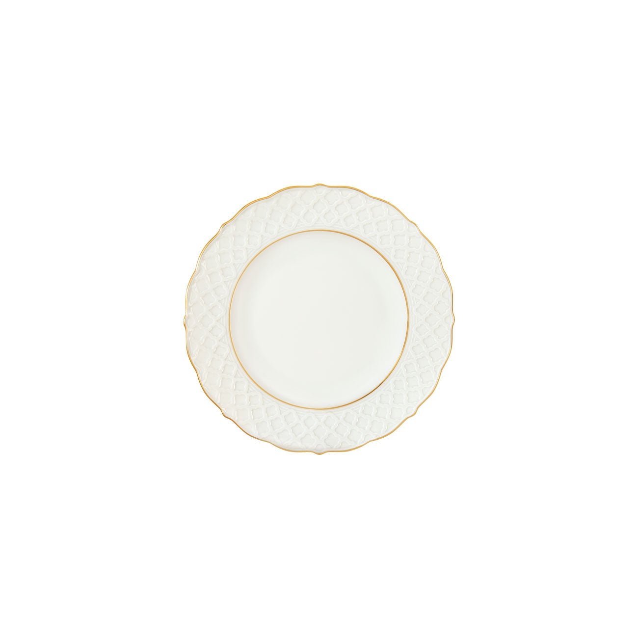 Empire - White & Gold Bread and Butter Plate - Anna Weatherley - Gaines Jewelers