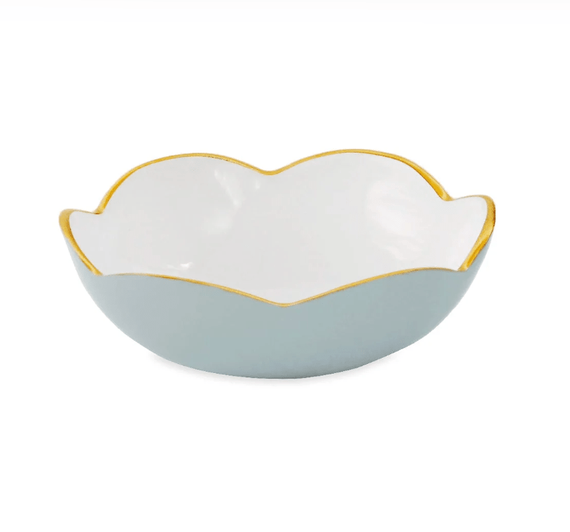 Encanto Amelia Mini Round Bowl - Slate and White - Beatriz Ball - Gaines Jewelers