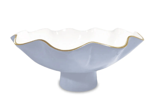 Encanto Carola Large Pedestal - Periwinkle and White - Beatriz Ball - Gaines Jewelers