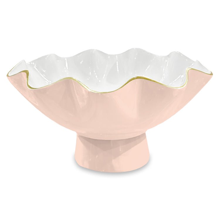 Encanto Carola Small Pedestal - Camelia and White - Beatriz Ball - Gaines Jewelers