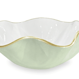Encanto Carola Small Round Bowl - Pistachio and White - Beatriz Ball - Gaines Jewelers