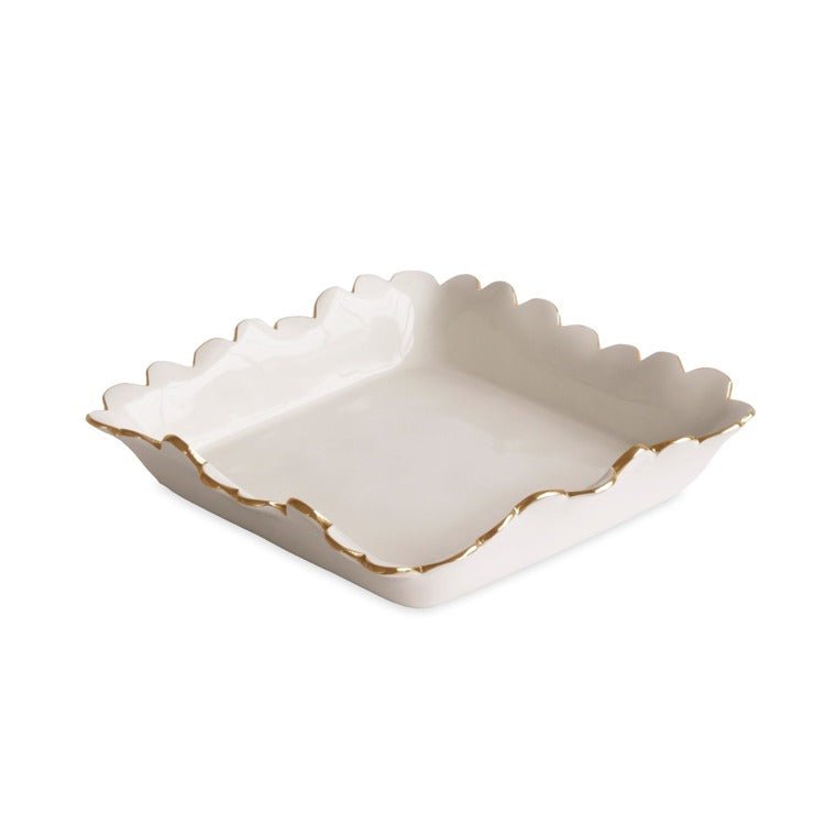 Encanto Colette Luncheon Napkin Holder Cream - Beatriz Ball - Gaines Jewelers