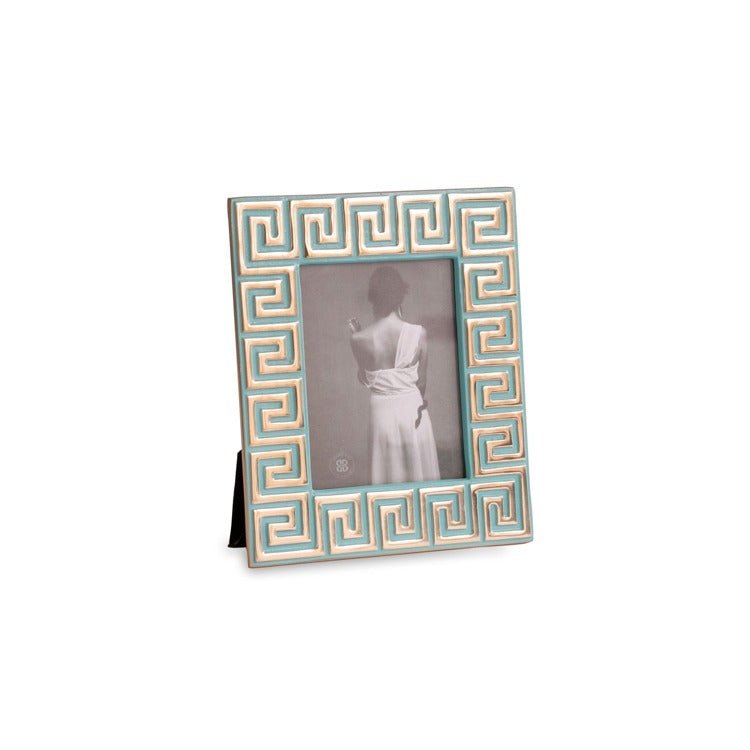 ENCANTO Greek Key Frame 5 x 7 - Turquoise - Beatriz Ball - Gaines Jewelers