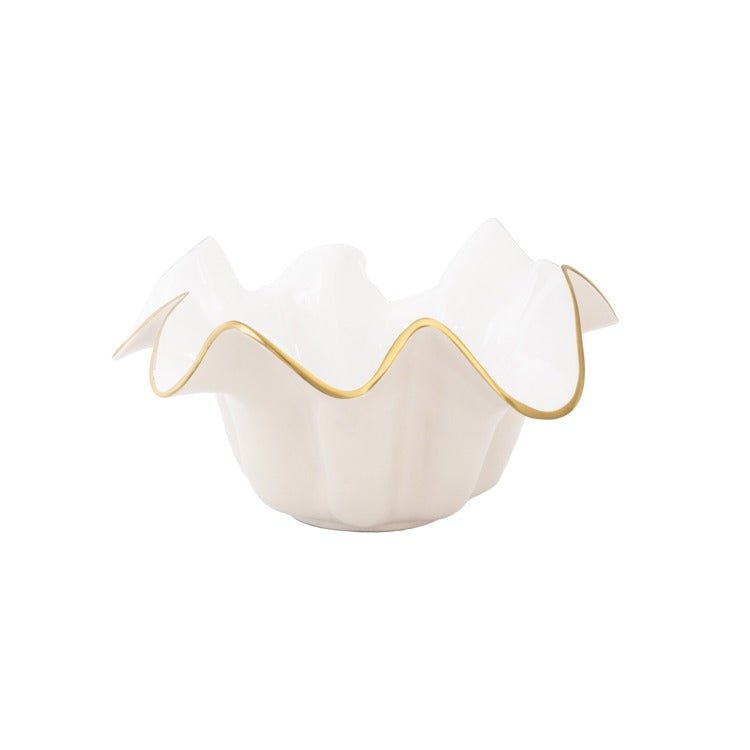 ENCANTO Medium Medusa Bowl - Cream and White - Beatriz Ball - Gaines Jewelers