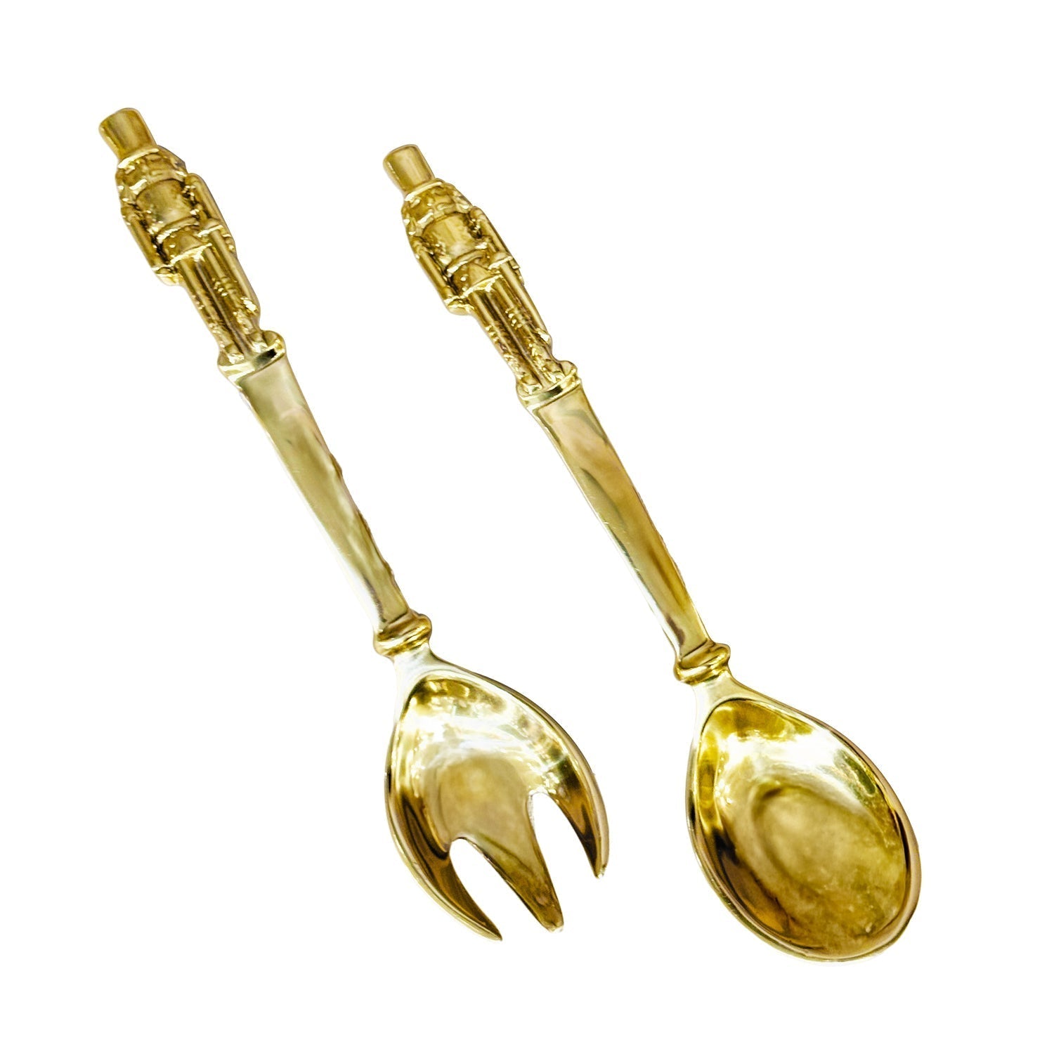 Encanto Nutcracker Salad Server - Gold - Beatriz Ball - Gaines Jewelers
