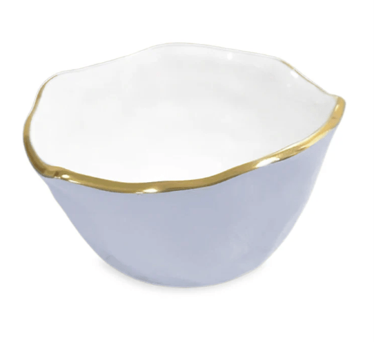 Encanto Osaka Small Bowl - Periwinkle and White - Beatriz Ball - Gaines Jewelers