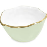 Encanto Osaka Small Bowl - Pistachio and White - Beatriz Ball - Gaines Jewelers