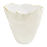 Encanto Soho Large Ice Bucket - Cream and White - Beatriz Ball - Gaines Jewelers