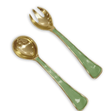Encanto Soho Salad Servers - Leaf Green - Beatriz Ball - Gaines Jewelers