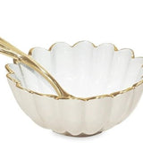Encanto Vienna Mini Bowl with Spoon - Cream and White - Beatriz Ball - Gaines Jewelers