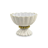ENCANTO Vienna Mini Pedestal with Spoon (Cream and White) - Beatriz Ball - Gaines Jewelers
