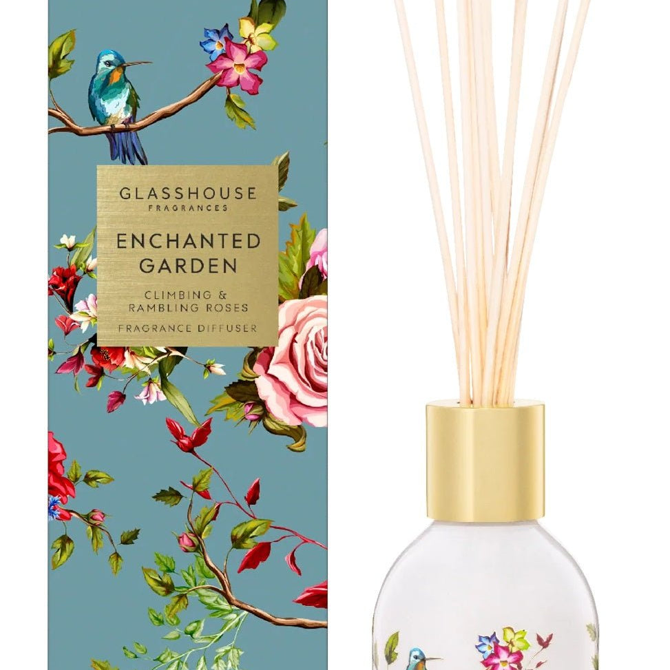 Enchanted Garden Reed Diffuser - Glasshouse Fragrances - Gaines Jewelers