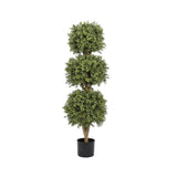 Everlux Boxwood Triple Ball UV Topiary - 48 Inch - Mills Floral Company - Gaines Jewelers