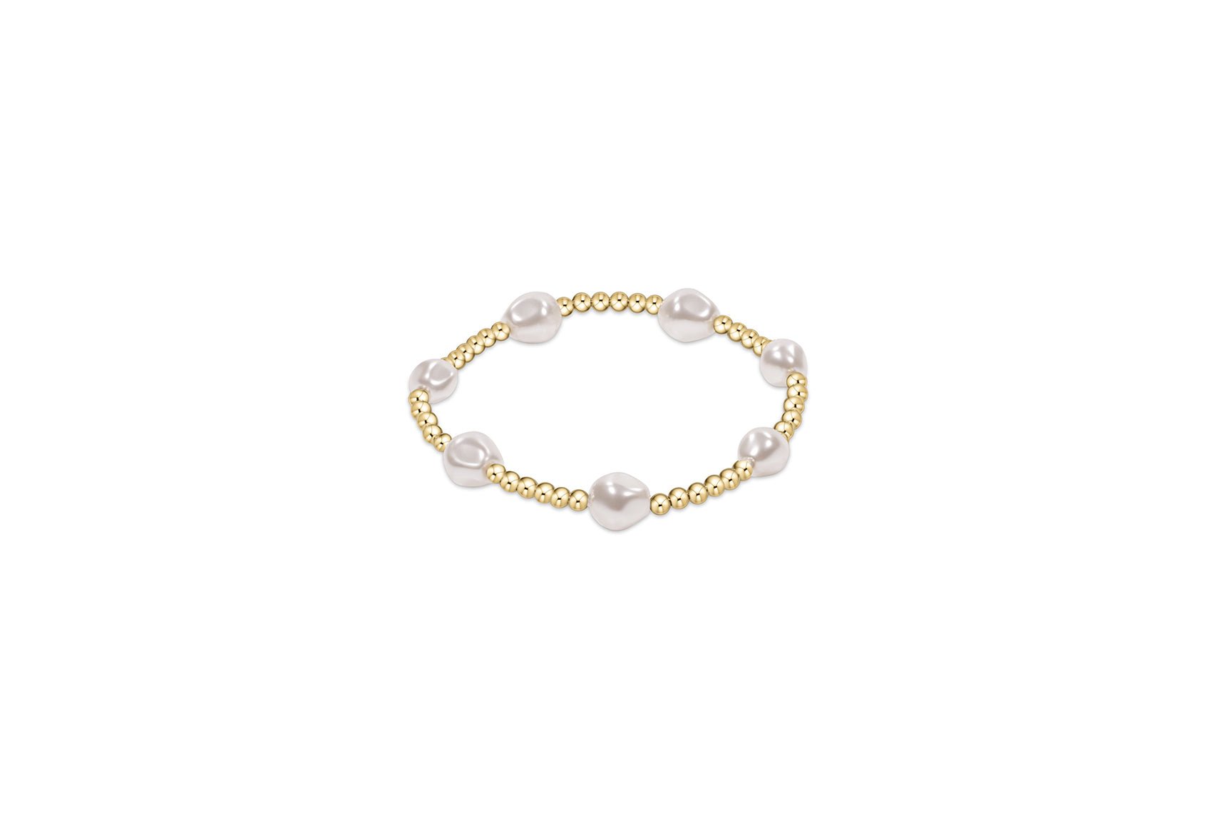 Extends Admire Pearl 3mm Gold Bracelet - Enewton - Gaines Jewelers