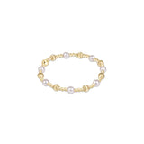 Extends Dignity Sincerity Gold 5mm Bracelet - Pearl - enewton - Gaines Jewelers