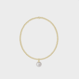 Extends Gold 2mm Bracelet - Classic Pearl 10mm Charm - enewton - Gaines Jewelers
