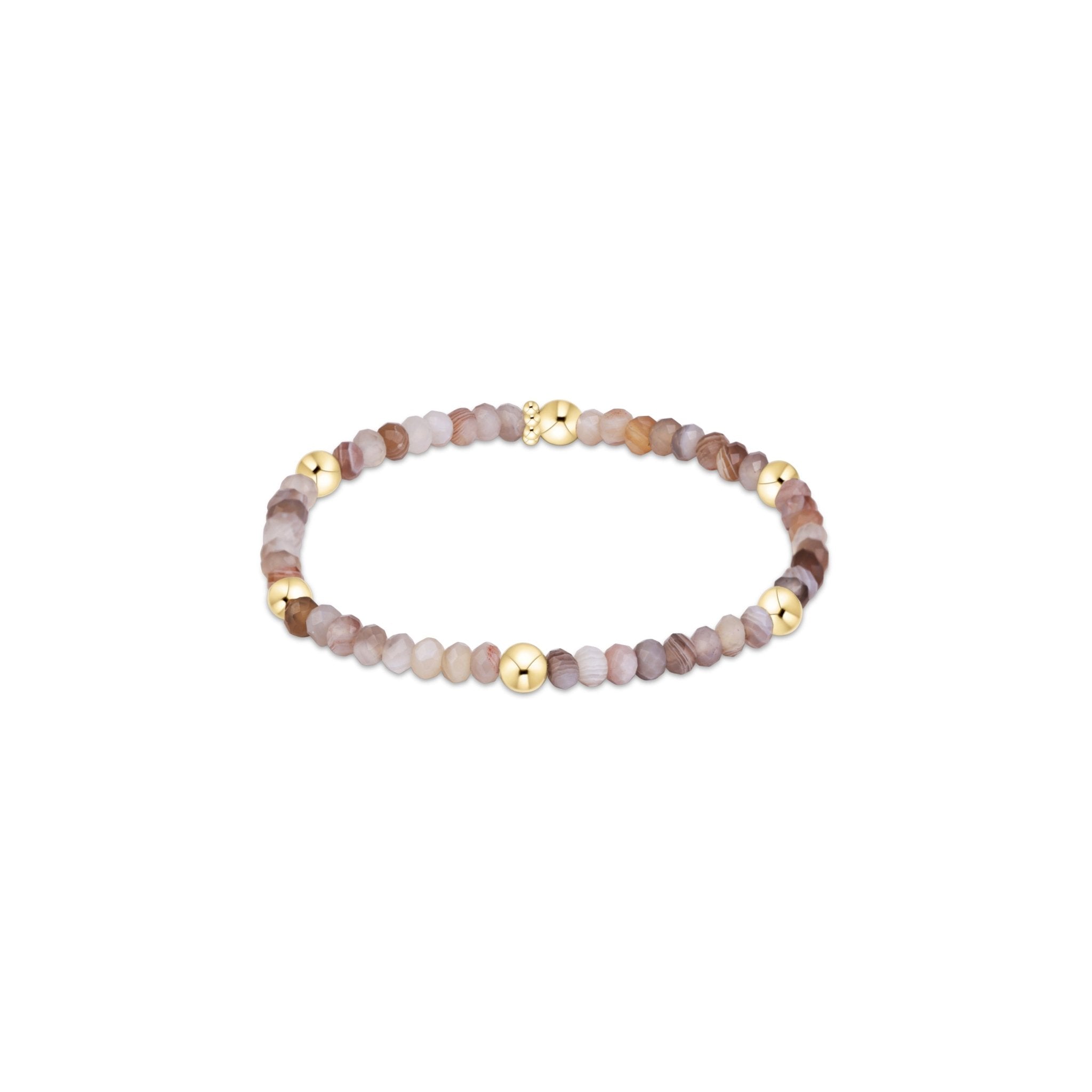 Extends Presence Gemstone 4mm Bracelet - Botswana Agate - Enewton - Gaines Jewelers