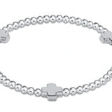 extends signature cross sterling 3mm bead bracelet - enewton Sterling - Gaines Jewelers