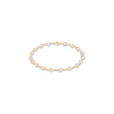 Extends Sincerity Gemstone & Pearl 4mm Bracelet - Mother Of Pearl - Enewton - Gaines Jewelers