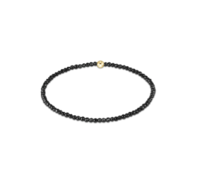 Faceted Hematite 2mm Bead Bracelet - extends - enewton - Gaines Jewelers