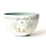 Fair Skin O Holy Night in Color 9in Footed Bowl - Coton Colors - Gaines Jewelers