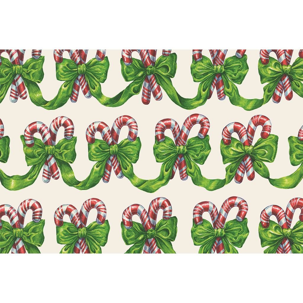 Festive Candy Canes Placemat - Hester & Cook - Gaines Jewelers