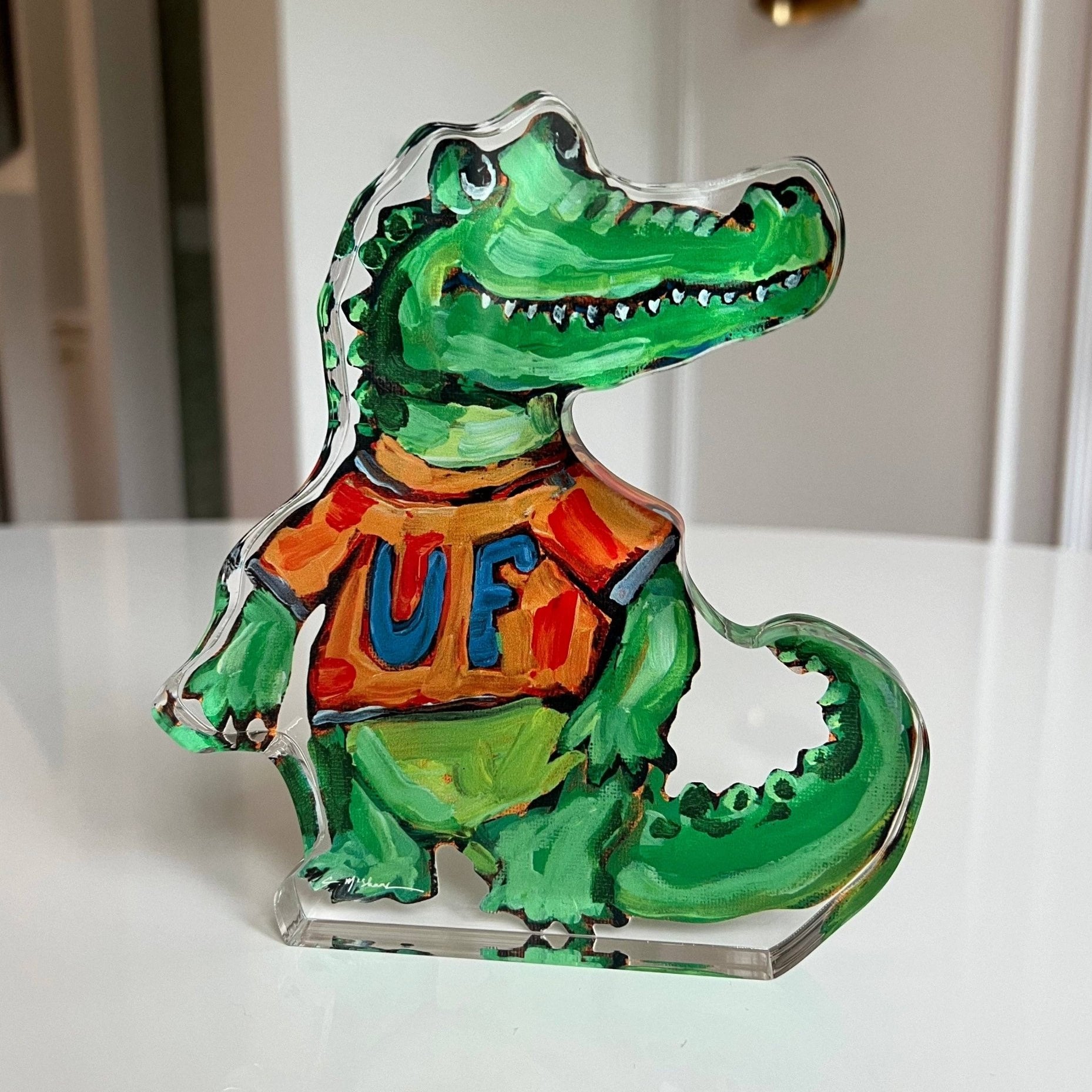 Florida Gator Acrylic - Chelsea McShane Art - Gaines Jewelers