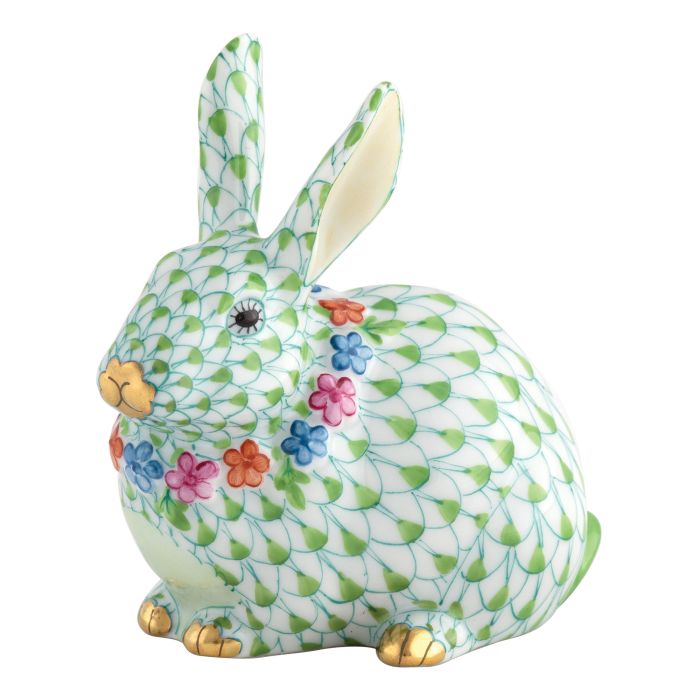 **Flower Bunny - Key Lime - Herend - Gaines Jewelers
