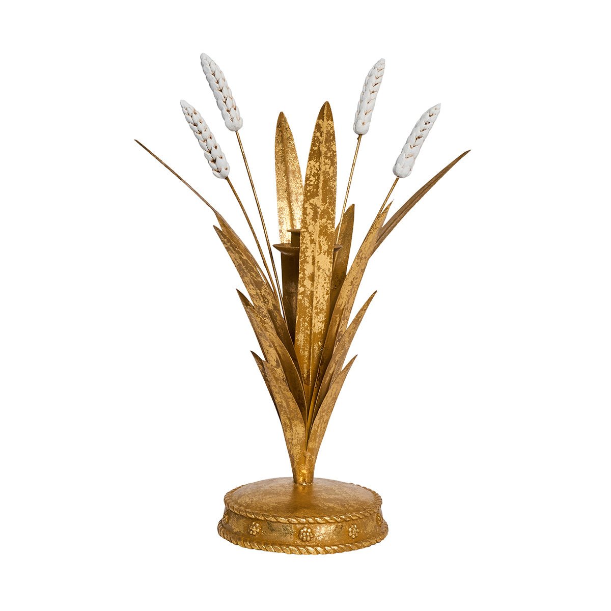 Forest Walk Wheat 13" Candlestick - Gold - Juliska - Gaines Jewelers