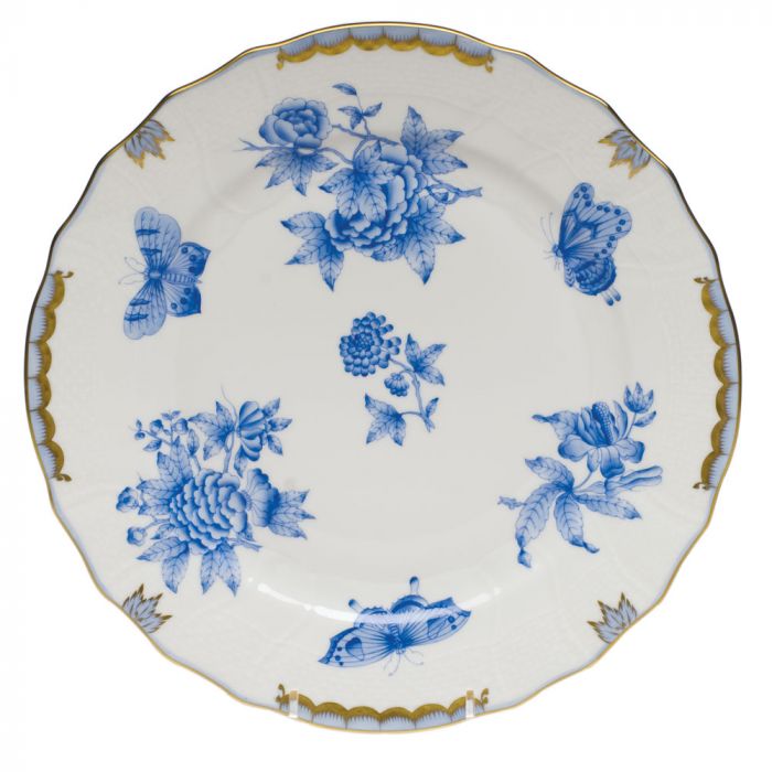 Fortuna Blue - Dinner Plate - Herend - Gaines Jewelers