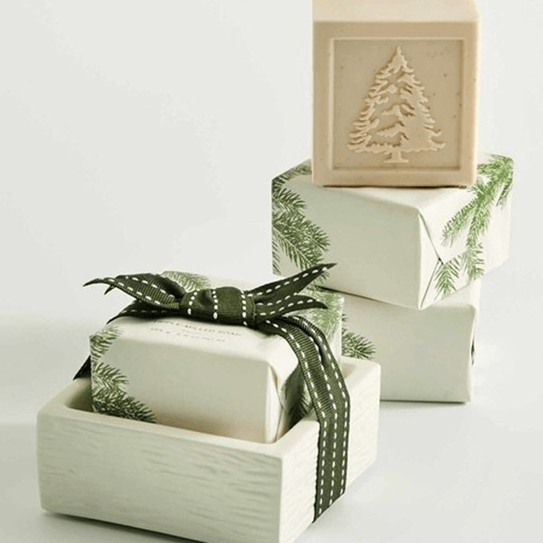 Frasier Fir Bar Soap & Dish Set - Thymes - Gaines Jewelers