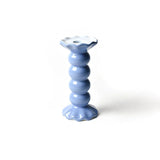 French Blue Medium Ruffle Knobbed Candle Holder - Gaines Jewelers