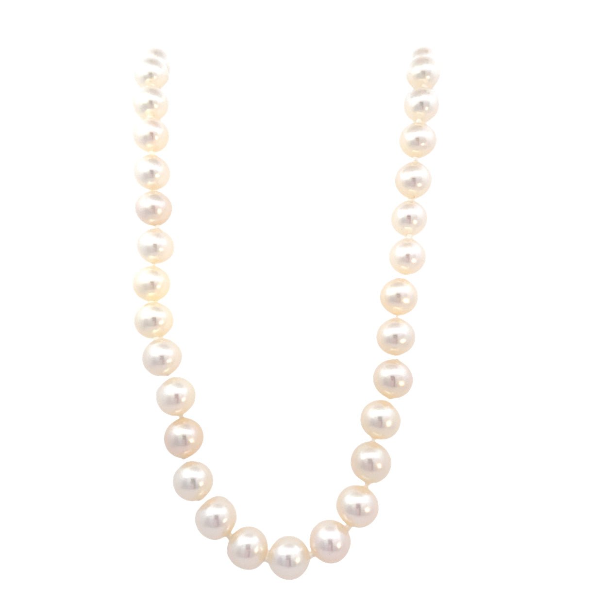Fresh water pearl strand, 7 - 7.5mm, in 14kt white gold by Mastoloni - Gaines Jewelers