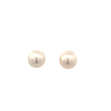 Fresh Water Pearl Studs 9.5 - 10mm 14kt Yellow Gold Earrings - Mastoloni - Gaines Jewelers