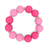 Fun Cabana Bracelets - Orange/Fuchsia - Traci's Beads - Gaines Jewelers