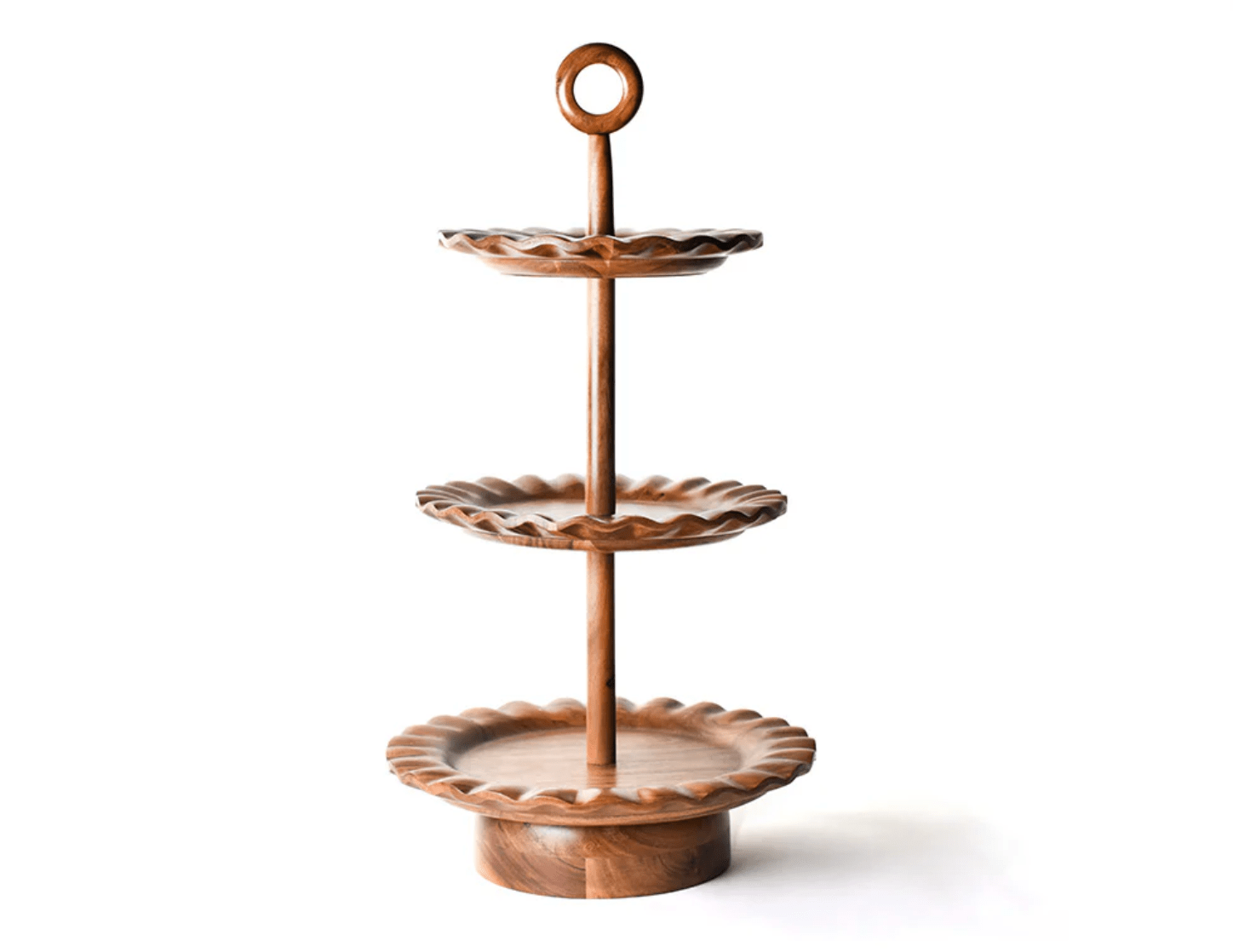 Fundamental Wood 3 - Tiered Stand - Coton Colors - Gaines Jewelers