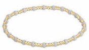 Gameday Hope Gold Sincerity Bracelet - White - Enewton - Gaines Jewelers