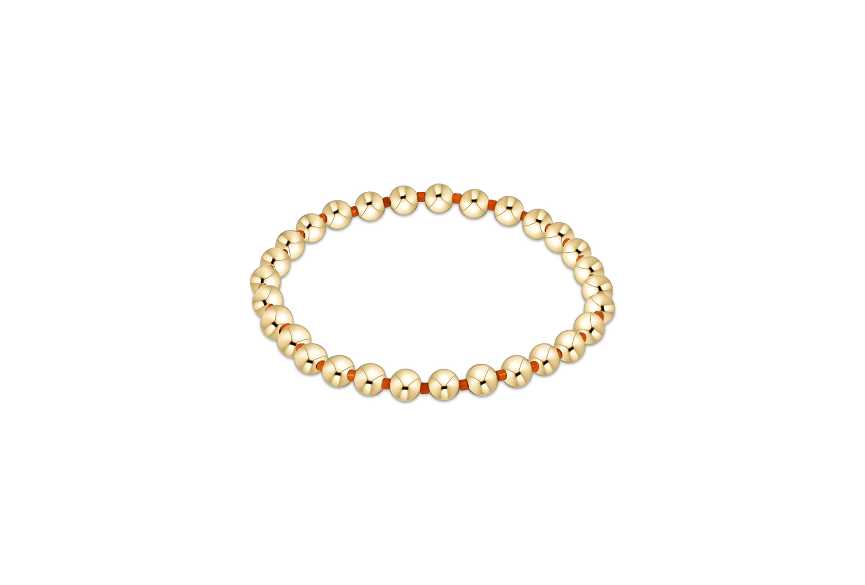 Gameday Hope Grateful 5mm Bead Bracelet - Bright Orange - enewton - Gaines Jewelers