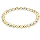 Gameday Hope Grateful 5mm Bead Bracelet - Cobalt - enewton - Gaines Jewelers