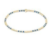 Gameday Hope Joy Pattern 2mm Bead Bracelet - Cobalt - enewton - Gaines Jewelers