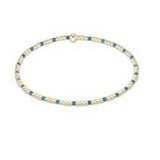 Gameday Hope Sincerity Pattern 2mm Bead Bracelet - Cobalt - enewton - Gaines Jewelers