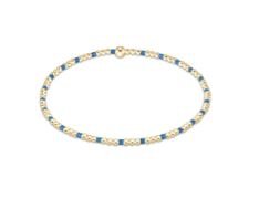 Gameday Hope Sincerity Pattern 2mm Bead Bracelet - Cobalt - enewton - Gaines Jewelers