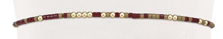 Gameday Hope Unwritten Bracelet - Gold Luster/Wine - enewton - Gaines Jewelers