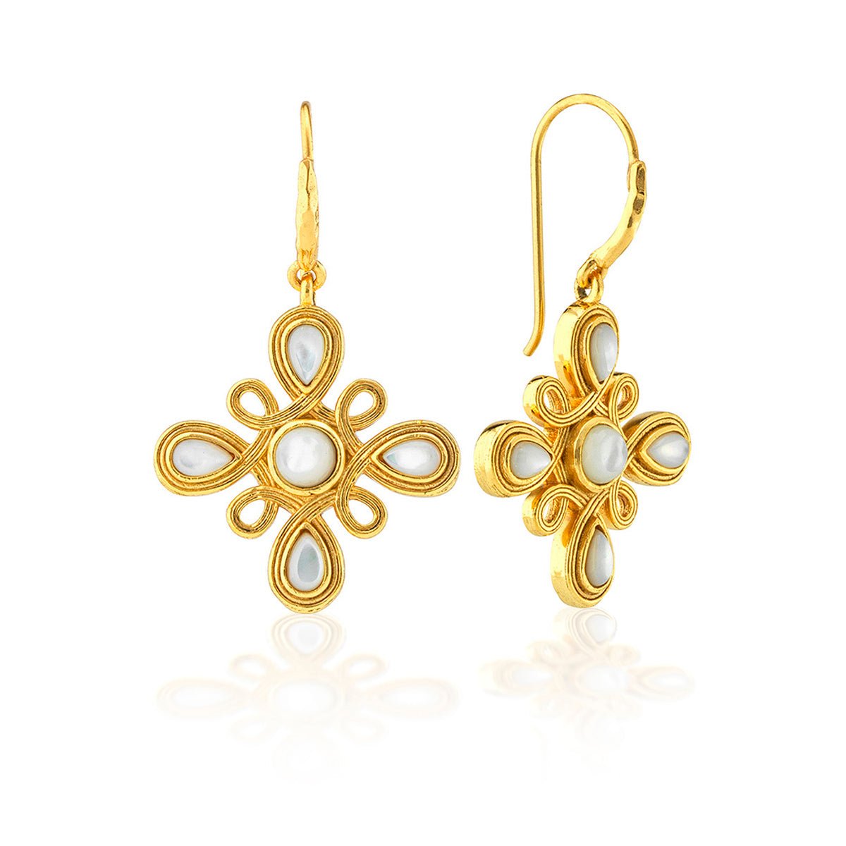 Gem Dangle Earrings - MOP - Capucine De Wulf - Gaines Jewelers