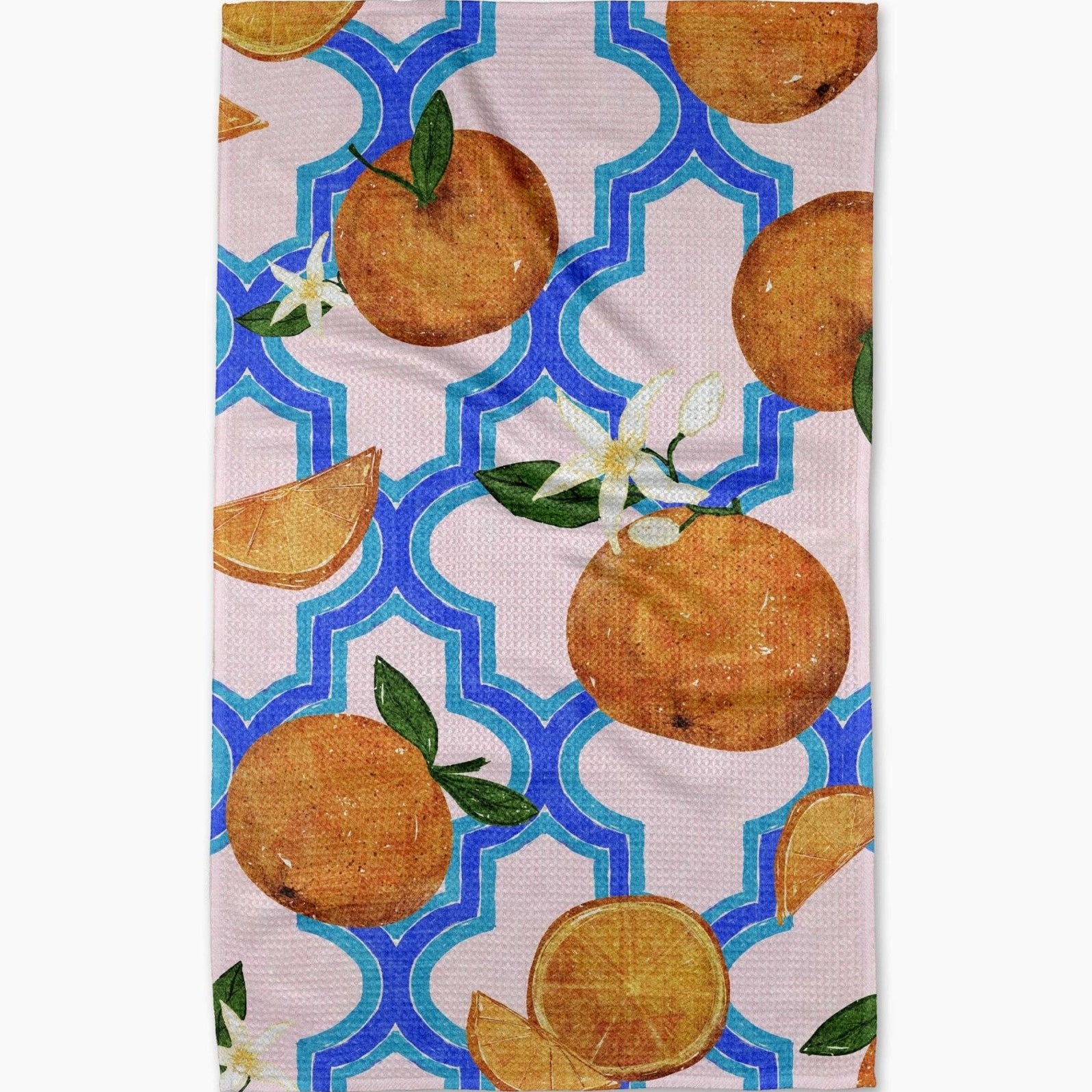 Geometry - Orange Trellis Tea Towel - Gaines Jewelers
