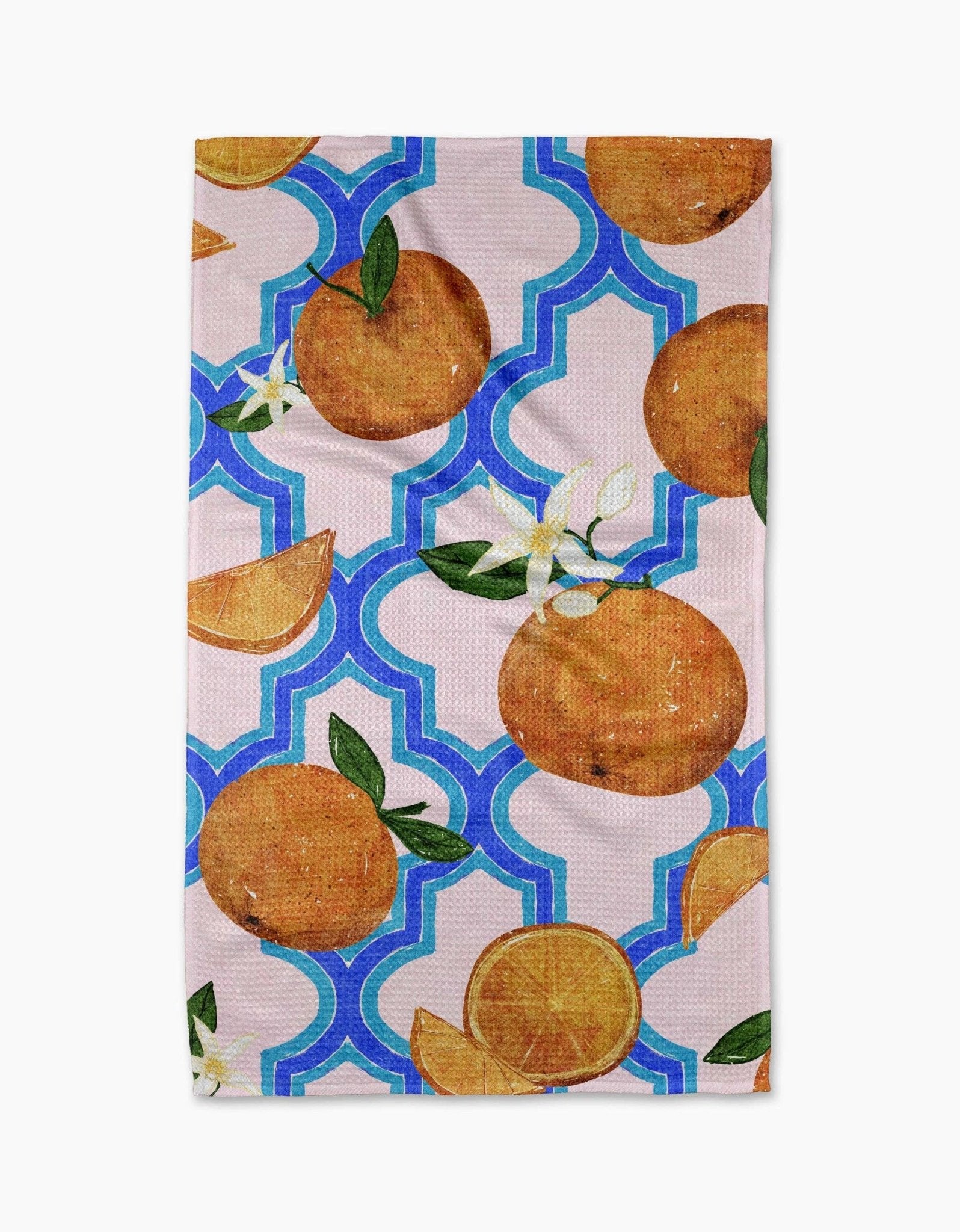 Geometry - Orange Trellis Tea Towel - Gaines Jewelers
